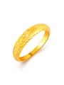 thumb Luxury 24K Gold Plated Geometric Shaped Copper Ring 0