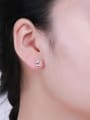 thumb 925 Silver Charming Star Zircon stud Earring 1
