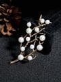 thumb Artificial Pearl Branch Alloy Brooch 2