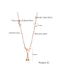 thumb Stainless Steel With Rose Gold Plated Simplistic Butterfly Necklaces 3