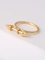 thumb Women 16K Gold Plated Geometric Shaped Ring 1