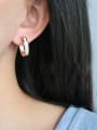 thumb Titanium Elegant Fashion Shell hoop earring 1