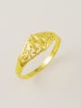 thumb Creative Hollow Geometric Shaped 24K Gold Plated Ring 0