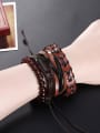 thumb Multi-layers Artificial Leather Beads Bracelet 1