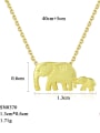 thumb Sterling silver animal cute elephant necklace 4
