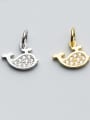 thumb 925 Sterling Silver With 18k Gold Plated Cute fish Charms 0