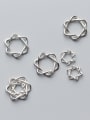 thumb 925 Sterling Silver With Silver Plated Geometric 10MM Hexagonal Star Charms 1