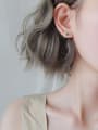 thumb Fashion Tiny Flower Wave Line Earrings 1