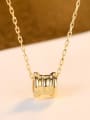 thumb 925 Sterling Silver With Gold Plated Personality Geometric Necklaces 2