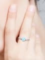 thumb Fashion Opal stone Cubic Zirconias 925 Silver Ring 1