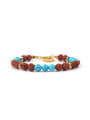thumb Color Natural Stones Gold Plated Bracelet 0