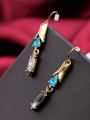 thumb Lovely Rhinestones Alloy Drop Chandelier earring 1