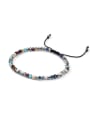 thumb Colorful Glass Beads Woven Adjustable Bracelet 0