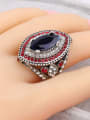 thumb Retro style Sapphire Resin Cubic Crystal 1