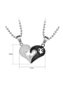 thumb Fashion Heart-shaped Puzzle Lovers Necklace 3