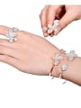 thumb Copper With Cubic Zirconia  Luxury Flower 2 Piece Jewelry Set  Rings and Bangles 3