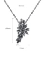 thumb Copper inlaid AAA zircon flashing black and White Necklace 4