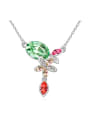 thumb Exquisite Shiny austrian Crystals Pendant Alloy Necklace 0