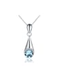 thumb Water Drop Micro Pave Crystal Zircon Perfect Pendant 0