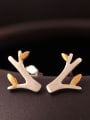 thumb Two color Small Tree stud Earring 0