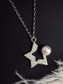 thumb Five-pointed Star Freshwater Pearl Necklace 0