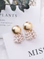 thumb Alloy With Gold Plated Fashion Imitation pearls Charm Stud Earrings 1