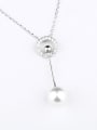 thumb Fashion Freshwater Pearl Silver Necklace 0