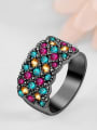 thumb Personality Black Gun Plated Austria Crystals Ring 2