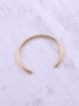 thumb Titanium With Gold Plated Simplistic  Smooth Round Bangles 1