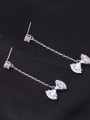 thumb Copper With Platinum Plated Simplistic Butterfly Drop Earrings 1