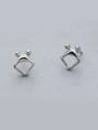 thumb Cartoon Style Square Shaped Earrings 0