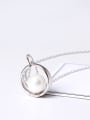 thumb Fashion Zircon Shell Pearl Clavicle Necklace 0