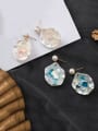 thumb Alloy With Shell Simplistic Colorful Sequins  Geometric Drop Earrings 2