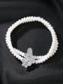 thumb Exquisite jewelry new elegant double-layer natural pearl bracelet 0