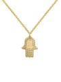 thumb The God's Hand Hot Selling Micro Pave Clavicle Necklace 3