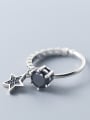 thumb Thai Silver With Antique Silver Plated Personality Star Band Rings 1
