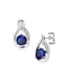 thumb Exquisite Water Drop Shaped Glass Earrings 0