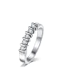 thumb Simple White Gold Plated Women Copper Ring 0