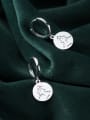thumb 925 Sterling Silver With Platinum Plated Trendy Face Clip On Earrings 2