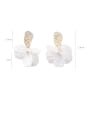 thumb Alloy With Imitation Gold Plated Simplistic Colorful sequins Leaf Drop Earrings 1