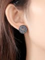 thumb Copper With Gun Plated Delicate Round Stud Earrings 1
