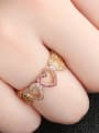 thumb Copper With  Cubic Zirconia Romantic Heart Rings 3