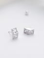 thumb Simple Tiny Zircon Stud Earrings 2