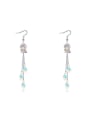 thumb Fashion Water Drop austrian Crystals Alloy Platinum Plated Earrings 1