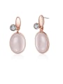 thumb Simply Style Oval Shaped Zircon drop earring 0