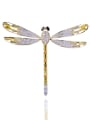 thumb Copper With Cubic Zirconia Cute Insect dragonfly Brooches 0