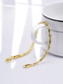 thumb Exquisite 18K Gold Plated Geometric Shaped Bracelet 2