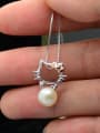 thumb Freshwater Pearl Hollow Kitty Necklace 2