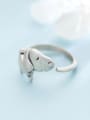 thumb Lovely Open Design Dog Shaped S925 Silver Ring 0