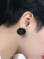 thumb Fashion Rhinestone-covered Round Stud Earrings 1